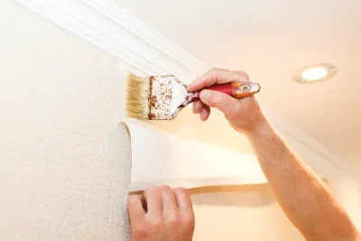 Pose de papier peint à Naussac-Fontanes — revêtements muraux et toiles de verre